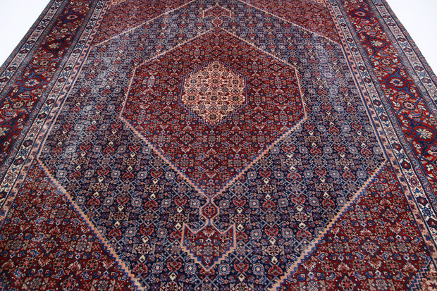 Hand Knotted Vintage Persian Tabriz Wool Rug 9' 0" x 12' 4" - No. AT71888