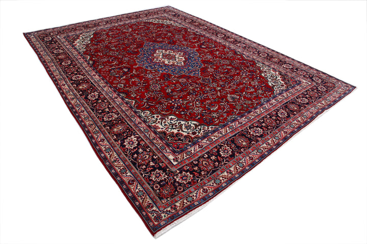 Hand Knotted Persian Tabriz Wool Rug 8' 8" x 11' 8" - No. AT13012