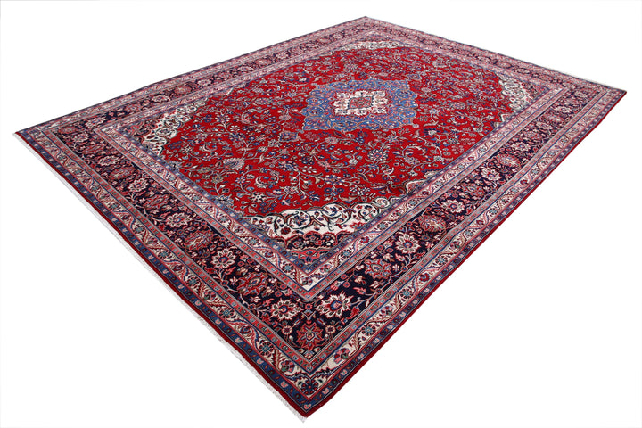 Hand Knotted Persian Tabriz Wool Rug 8' 8" x 11' 8" - No. AT13012