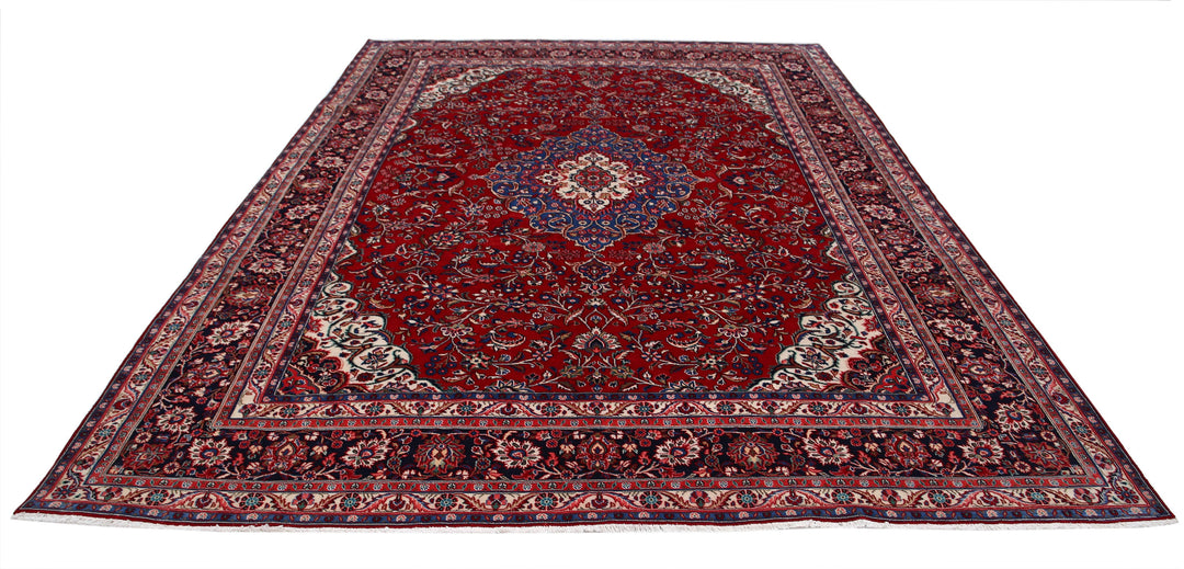 Hand Knotted Persian Tabriz Wool Rug 8' 8" x 11' 8" - No. AT13012