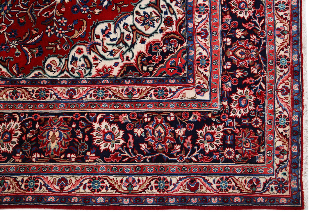 Hand Knotted Persian Tabriz Wool Rug 8' 8" x 11' 8" - No. AT13012