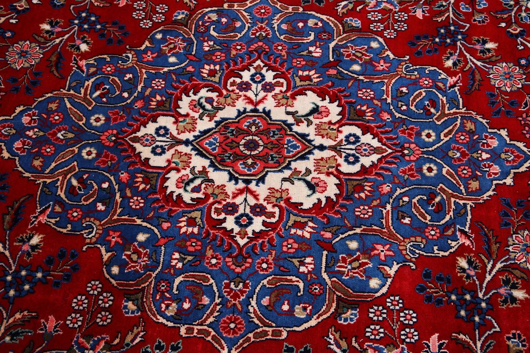 Hand Knotted Persian Tabriz Wool Rug 8' 8" x 11' 8" - No. AT13012