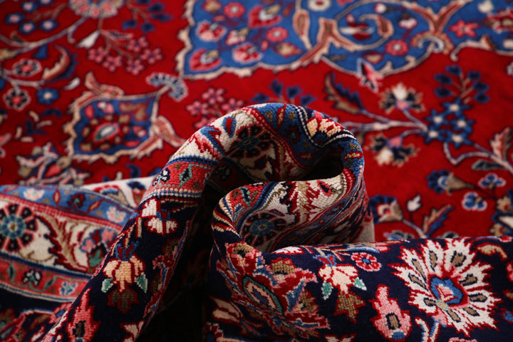 Hand Knotted Persian Tabriz Wool Rug 8' 8" x 11' 8" - No. AT13012