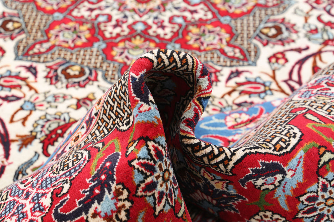 Hand Knotted Persian Tabriz Wool Rug 8' 5" x 12' 9" - No. AT64958