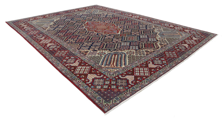 Hand Knotted Persian Tabriz Wool Rug 10' 6" x 14' 5" - No. AT30261