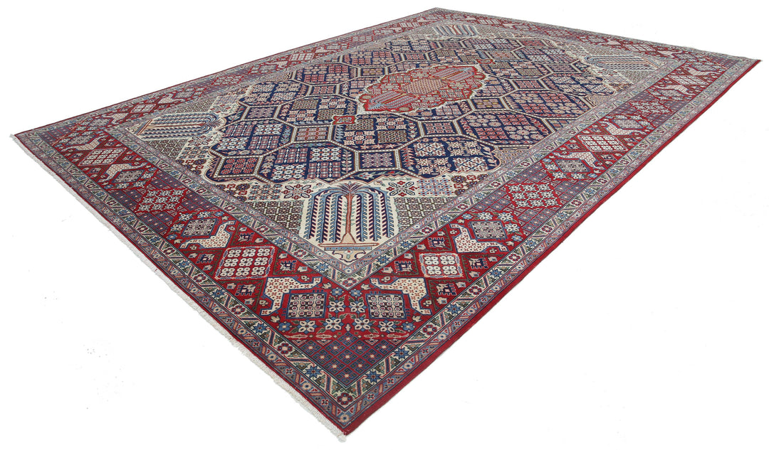 Hand Knotted Persian Tabriz Wool Rug 10' 6" x 14' 5" - No. AT30261