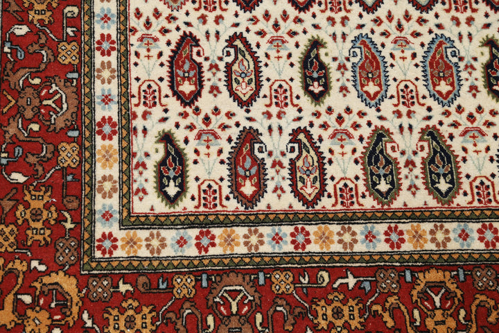 Hand Knotted Persian Tabriz Wool Rug 6' 5" x 9' 5" - No. AT42544