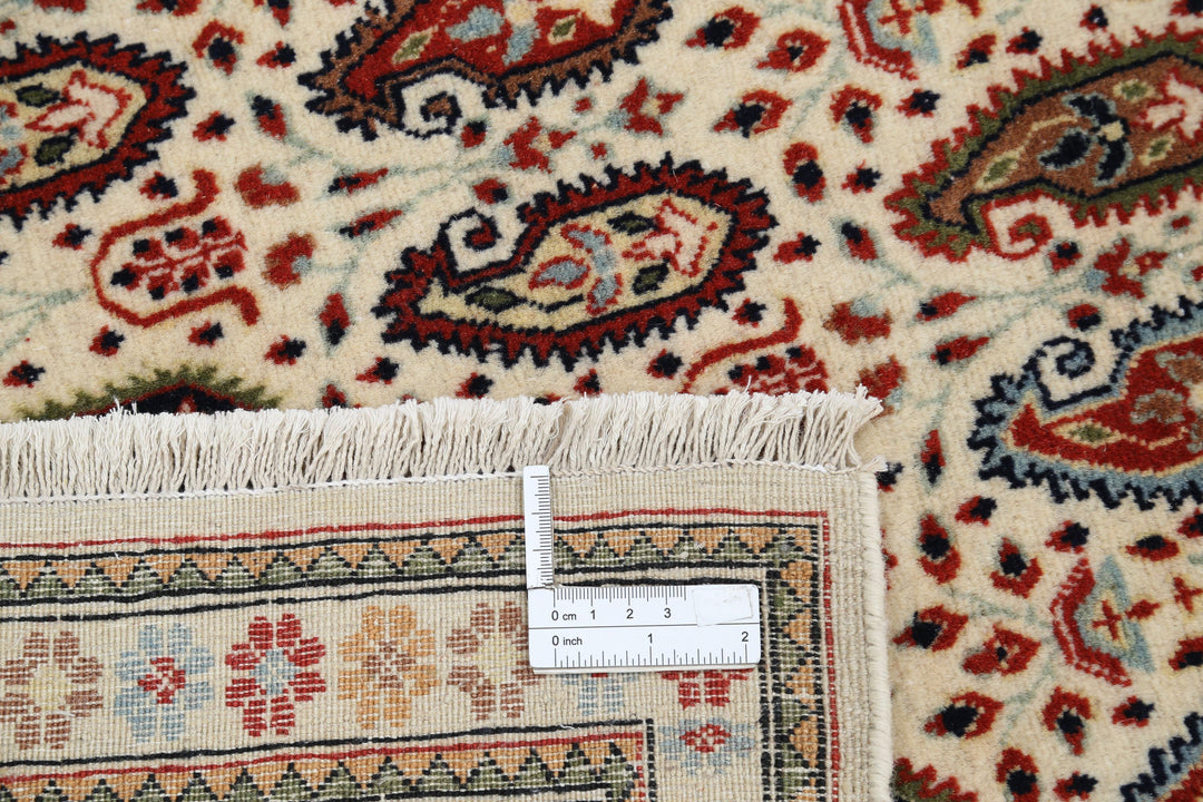 Hand Knotted Persian Tabriz Wool Rug 6' 5" x 9' 5" - No. AT42544