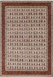Hand Knotted Persian Tabriz Wool Rug 6' 5" x 9' 5" - No. AT42544