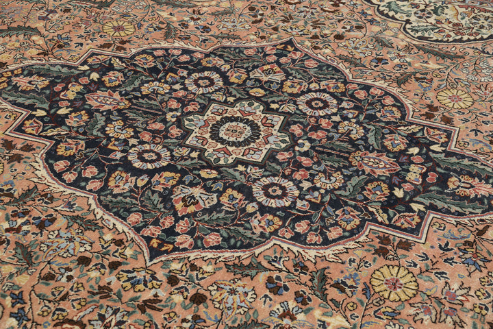 Hand Knotted Vintage Persian Tabriz Wool Rug 8' 3" x 12' 11" - No. AT56164