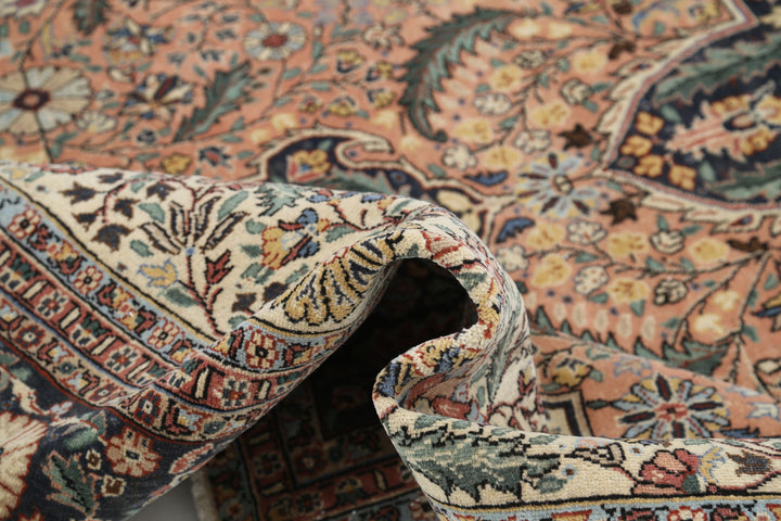 Hand Knotted Vintage Persian Tabriz Wool Rug 8' 3" x 12' 11" - No. AT56164