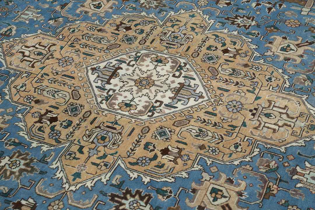 Hand Knotted Antique Persian Tabriz Wool Rug 9' 8" x 12' 1" - No. AT29204