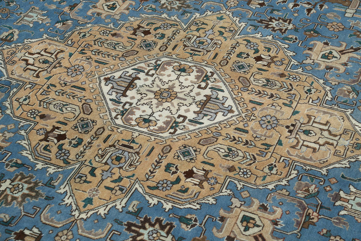 Hand Knotted Antique Persian Tabriz Wool Rug 9' 8" x 12' 1" - No. AT29204