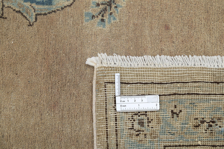 Hand Knotted Vintage Persian Tabriz Wool Rug 7' 4" x 11' 1" - No. AT85470