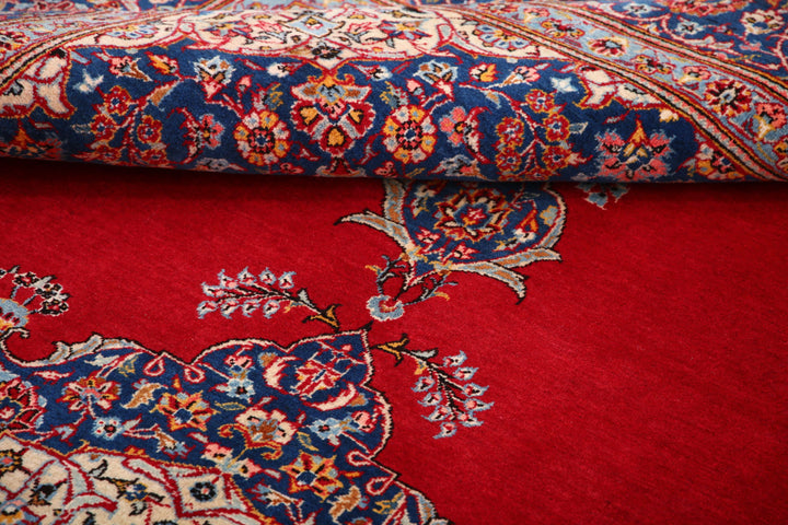 Hand Knotted Vintage Persian Tabriz Wool Rug 7' 4" x 11' 1" - No. AT85470