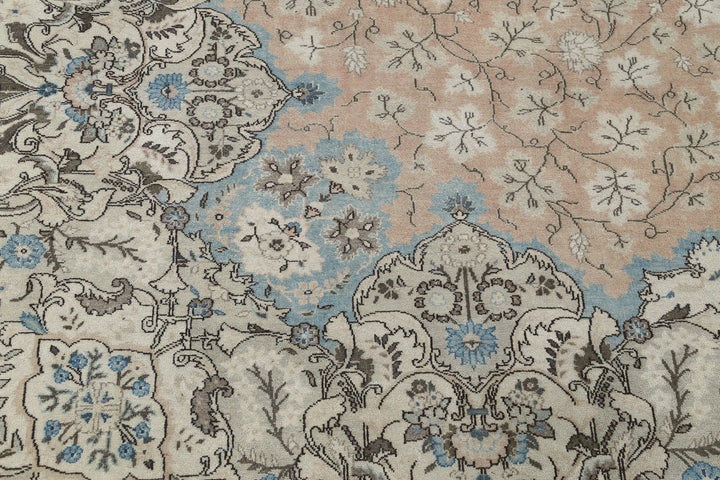 Hand Knotted Vintage Persian Tabriz Wool Rug 9' 9" x 12' 11" - No. AT51713