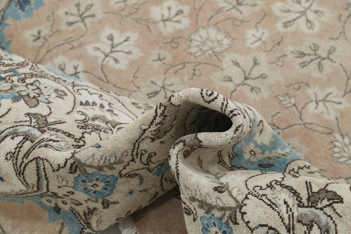 Hand Knotted Vintage Persian Tabriz Wool Rug 9' 9" x 12' 11" - No. AT51713