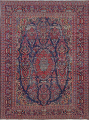 Hand Knotted Vintage Persian Tabriz Wool Rug 9' 6" x 12' 11" - No. AT93292