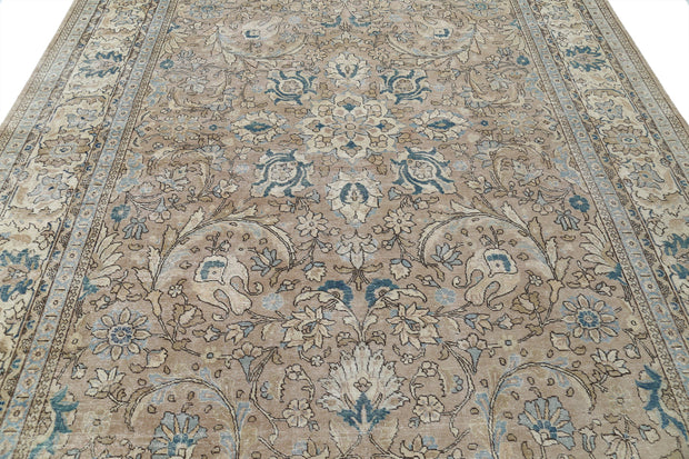 Hand Knotted Vintage Persian Tabriz Wool Rug 8' 3" x 11' 3" - No. AT40329