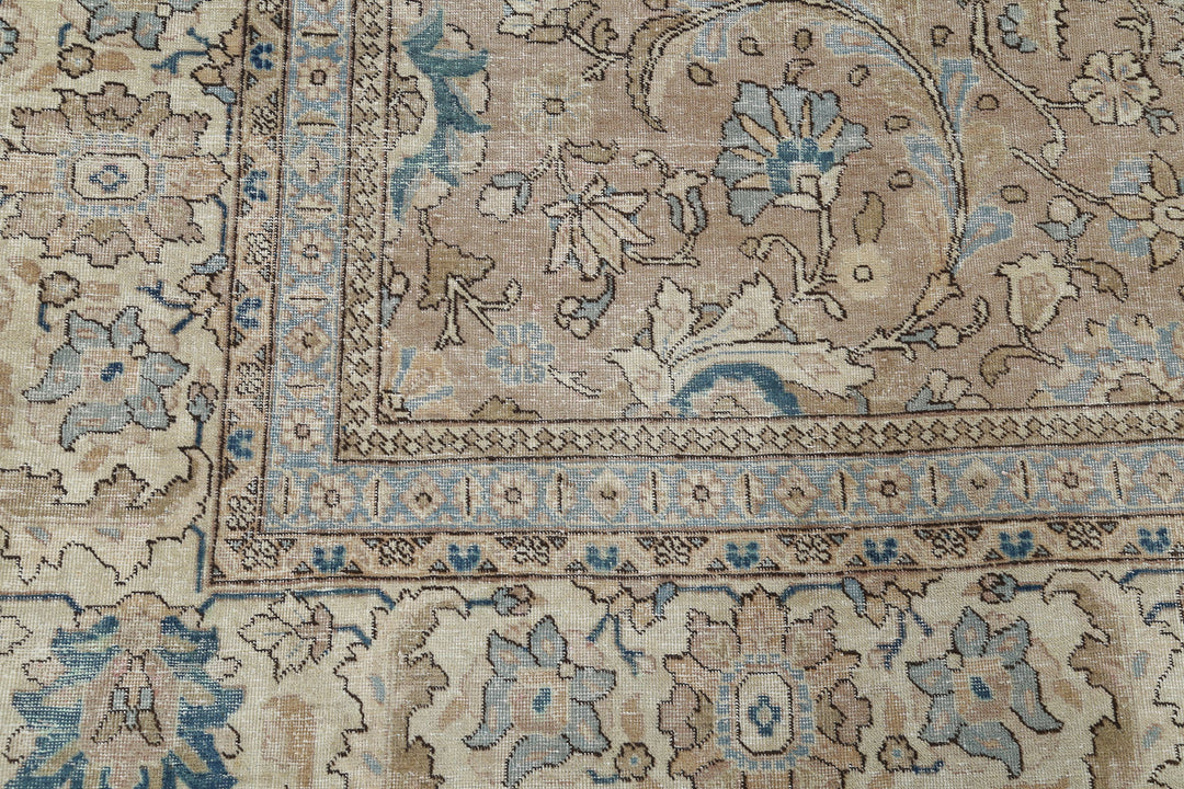 Hand Knotted Vintage Persian Tabriz Wool Rug 8' 3" x 11' 3" - No. AT40329