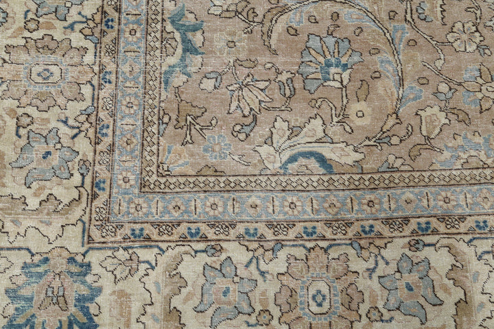 Hand Knotted Vintage Persian Tabriz Wool Rug 8' 3" x 11' 3" - No. AT40329