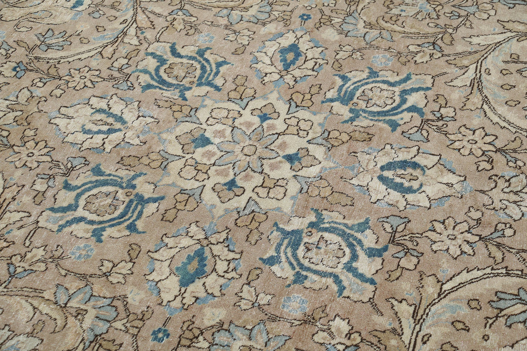 Hand Knotted Vintage Persian Tabriz Wool Rug 8' 3" x 11' 3" - No. AT40329