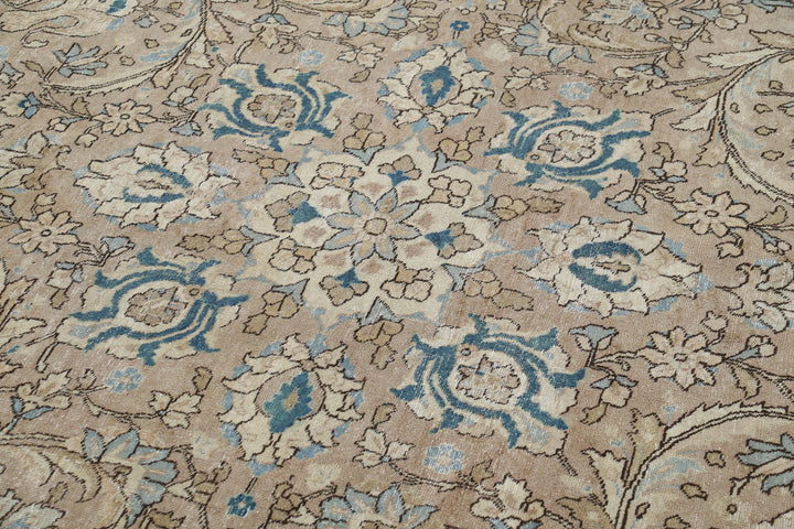 Hand Knotted Vintage Persian Tabriz Wool Rug 8' 3" x 11' 3" - No. AT40329