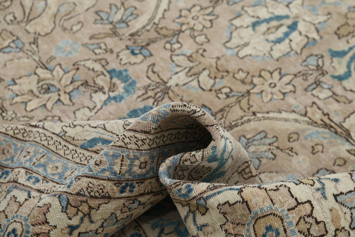 Hand Knotted Vintage Persian Tabriz Wool Rug 8' 3" x 11' 3" - No. AT40329