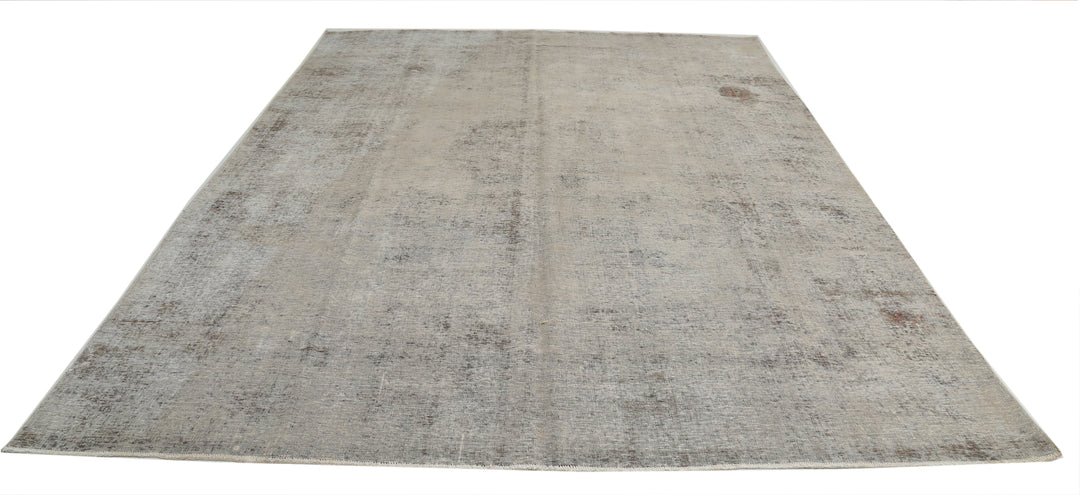 Hand Knotted Vintage Persian Tabriz Wool Rug 9' 1" x 12' 5" - No. AT45952