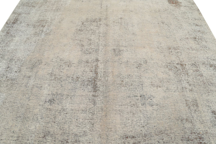 Hand Knotted Vintage Persian Tabriz Wool Rug 9' 1" x 12' 5" - No. AT45952