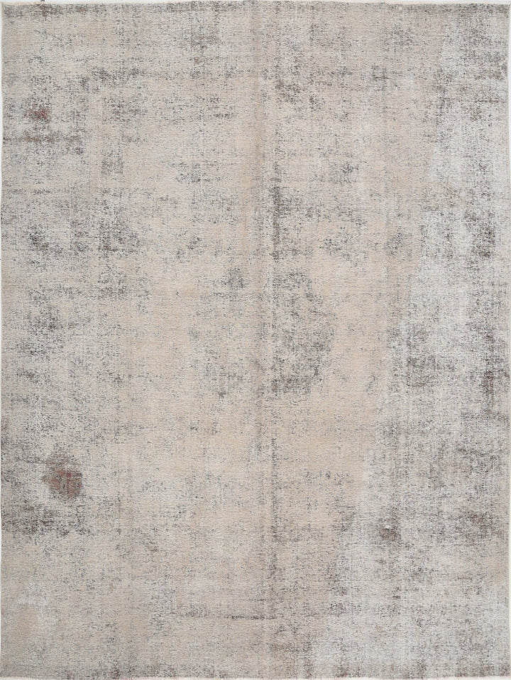 Hand Knotted Vintage Persian Tabriz Wool Rug 9' 1" x 12' 5" - No. AT45952