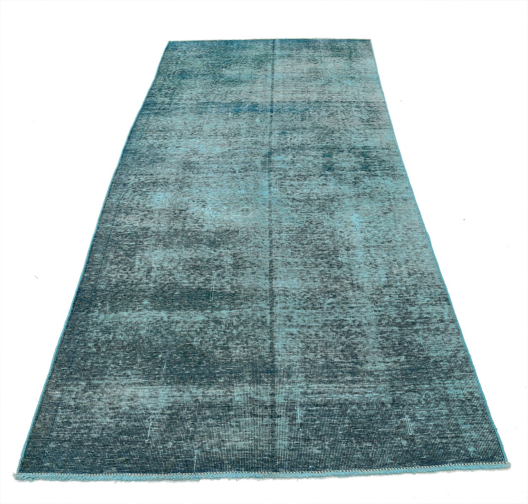 Hand Knotted Vintage Persian Tabriz Wool Rug 4' 0" x 9' 6" - No. AT71002