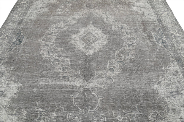 Hand Knotted Vintage Persian Tabriz Wool Rug 8' 5" x 12' 3" - No. AT22364