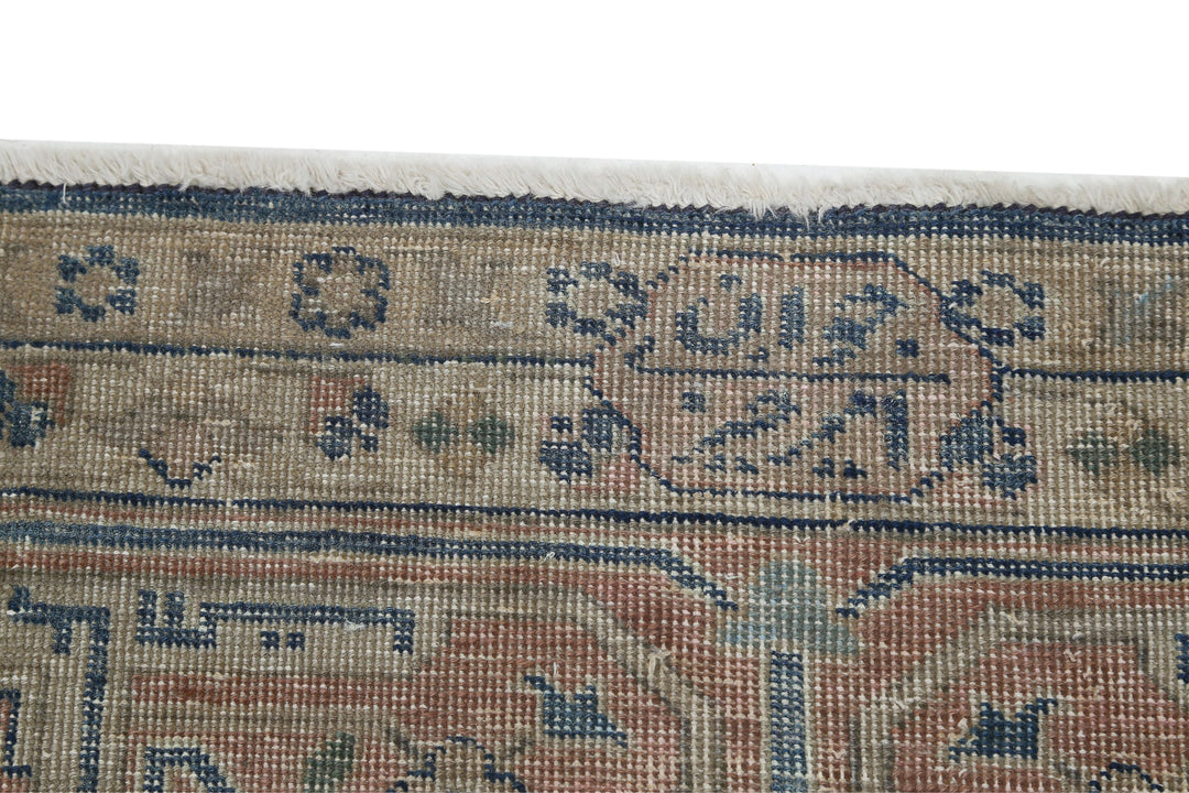 Hand Knotted Vintage Persian Tabriz Wool Rug 9' 5" x 12' 6" - No. AT42713