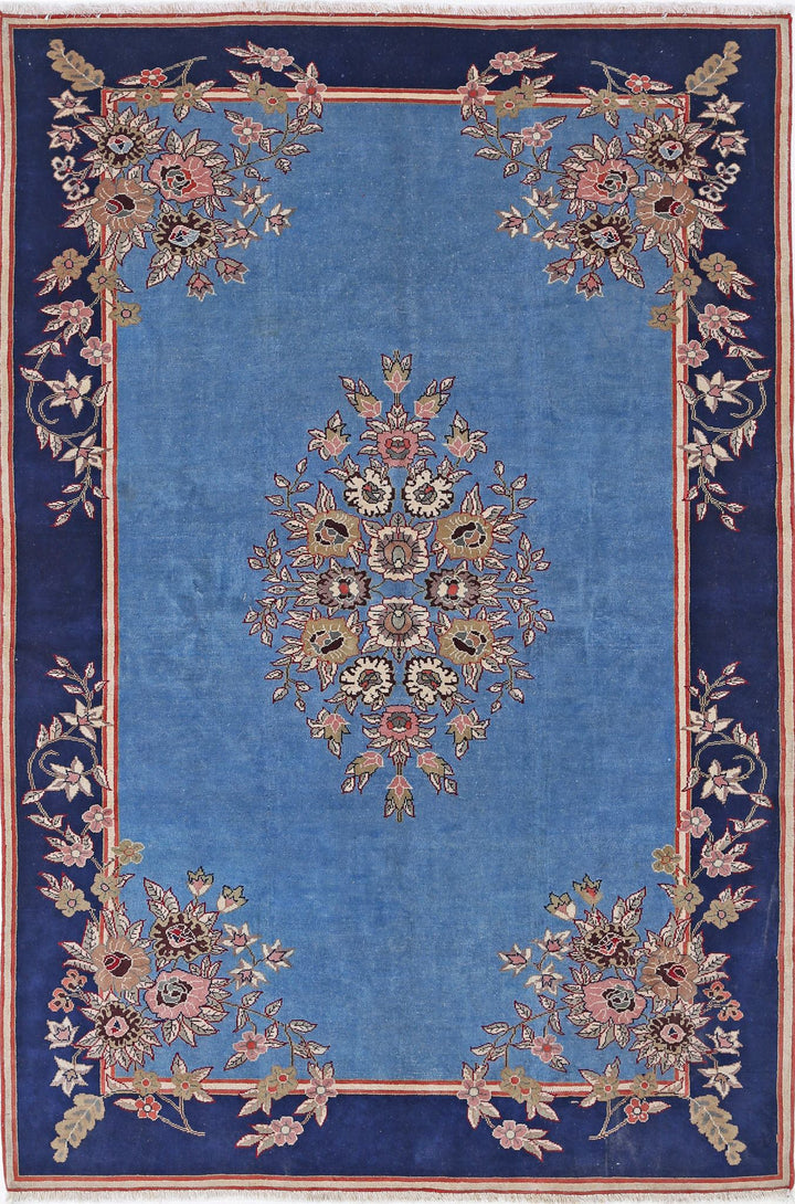 Hand Knotted Persian Tabriz Wool Rug 5' 0" x 7' 6" - No. AT66747