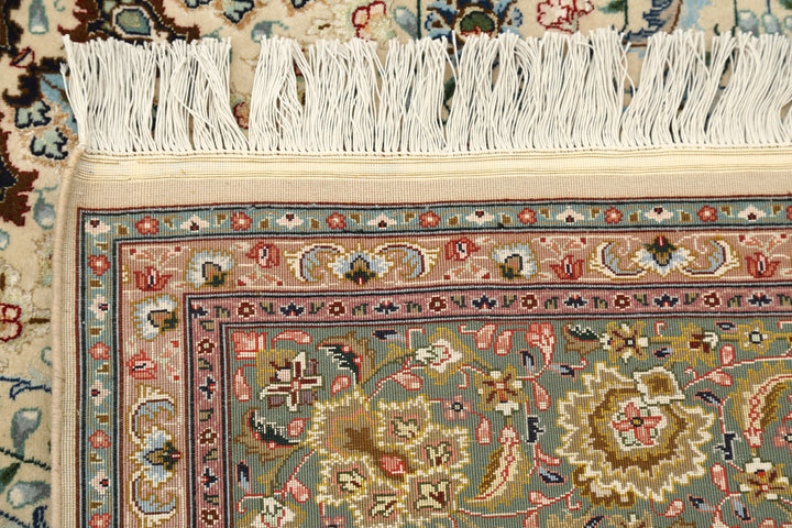 Hand Knotted Masterpiece Persian Tabriz Fine Wool Rug 6' 5" x 6' 7" - No. AT76004