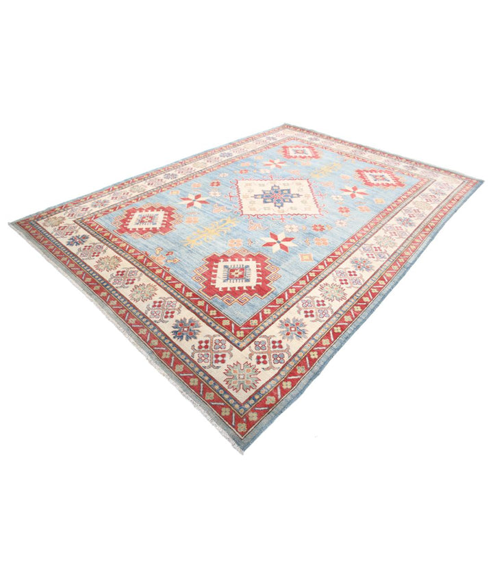 Hand Knotted Tribal Kazak Wool Rug 8' 2" x 11' 6" - No. AT64883