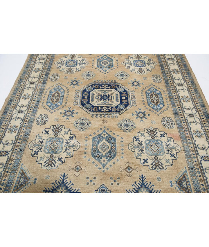 Hand Knotted Tribal Kazak Wool Rug 6' 6" x 9' 9" - No. AT54620