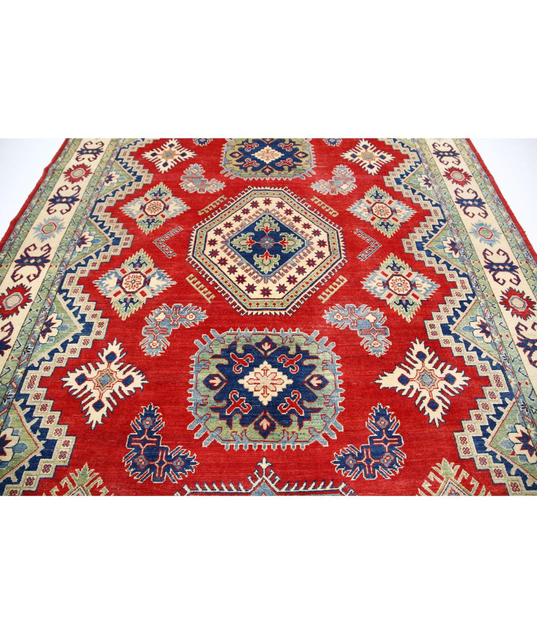 Hand Knotted Tribal Kazak Wool Rug 8' 6" x 12' 4" - No. AT52178