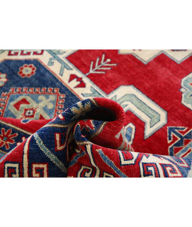 Hand Knotted Tribal Kazak Wool Rug 8' 4" x 11' 6" - No. AT87025