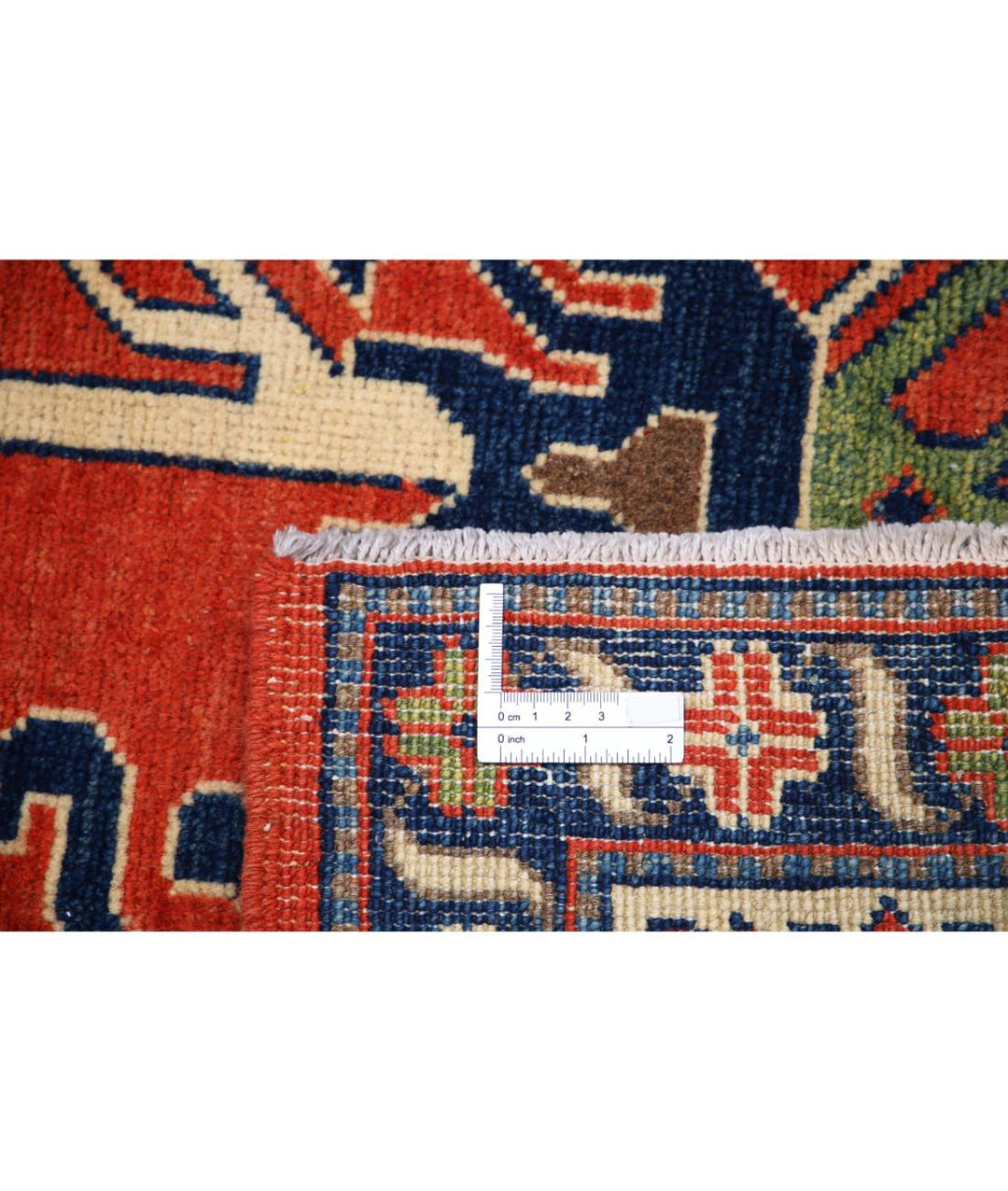 Hand Knotted Tribal Kazak Wool Rug 6' 9" x 9' 9" - No. AT86821