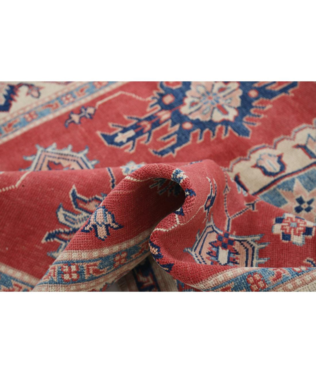 Hand Knotted Tribal Kazak Wool Rug 4' 11" x 6' 4" - No. AT95343