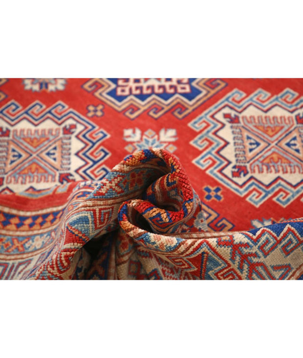 Hand Knotted Tribal Kazak Wool Rug 8' 2" x 11' 3" - No. AT73039