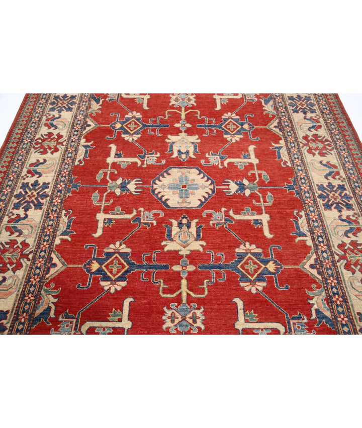 Hand Knotted Tribal Kazak Wool Rug 6' 9" x 8' 9" - No. AT63272