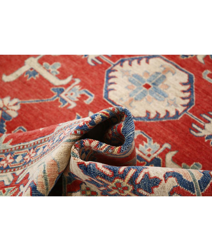 Hand Knotted Tribal Kazak Wool Rug 6' 9" x 8' 9" - No. AT63272