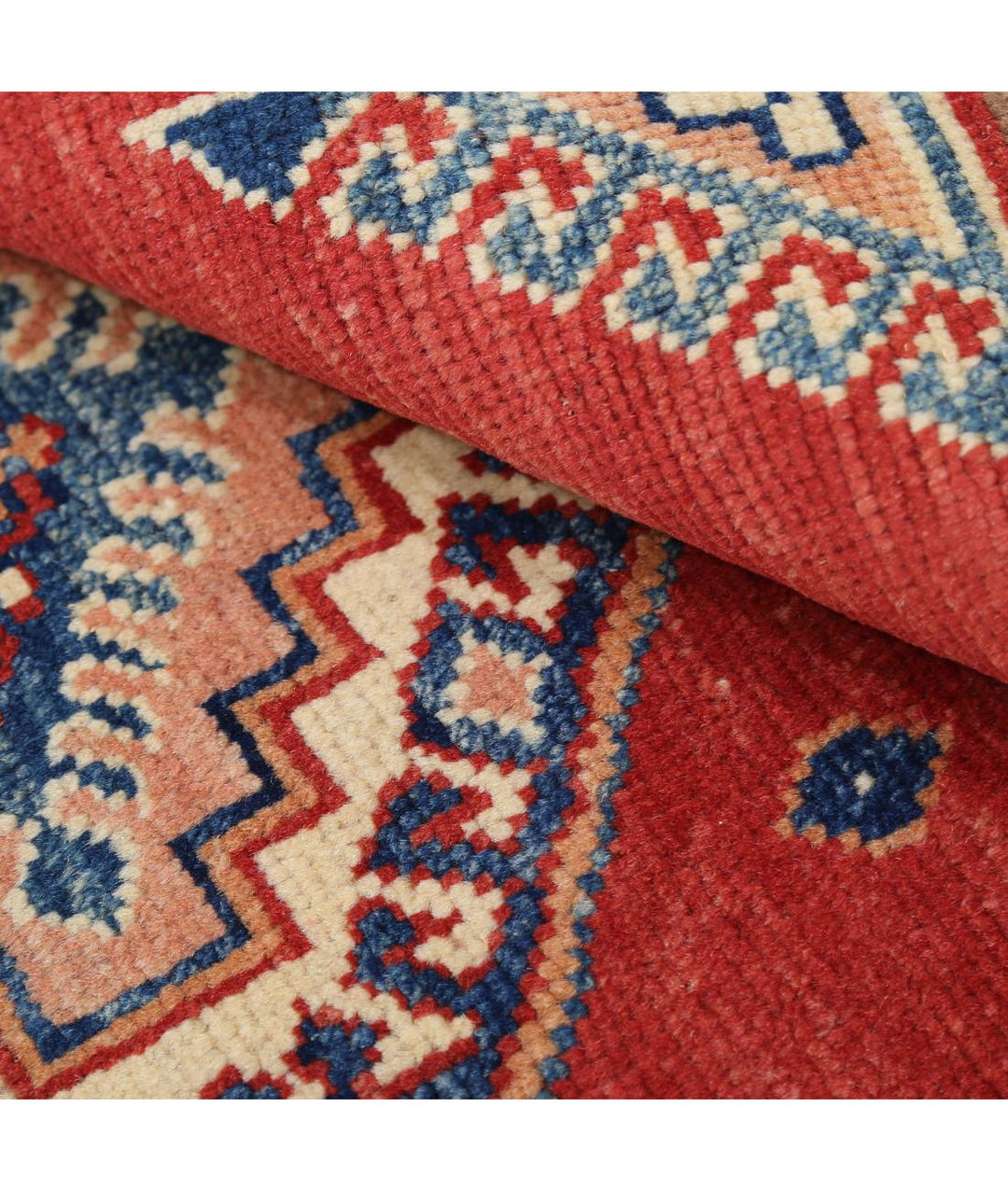 Hand Knotted Tribal Kazak Wool Rug 3' 5" x 5' 2" - No. AT20120