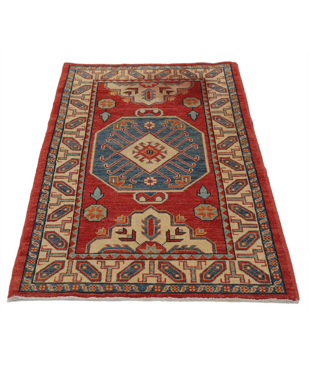 Hand Knotted Tribal Kazak Wool Rug 2' 11" x 5' 9" - No. AT13258