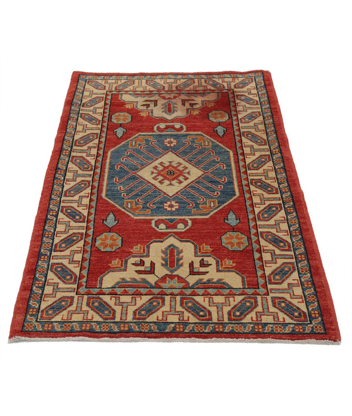 Hand Knotted Tribal Kazak Wool Rug 2' 11" x 5' 9" - No. AT13258