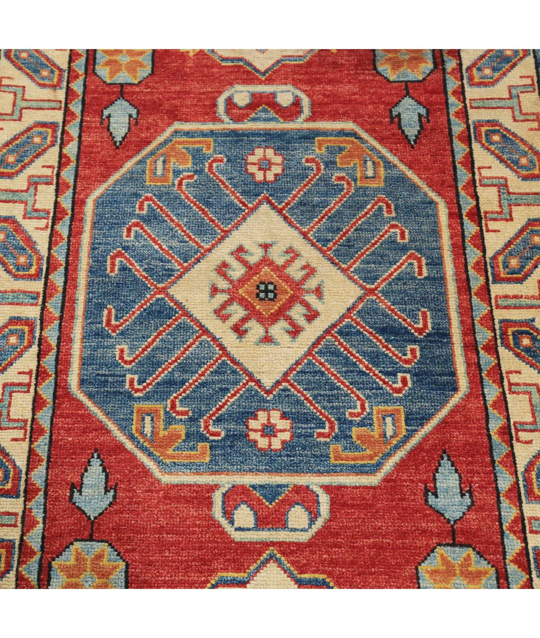 Hand Knotted Tribal Kazak Wool Rug 2' 11" x 5' 9" - No. AT13258