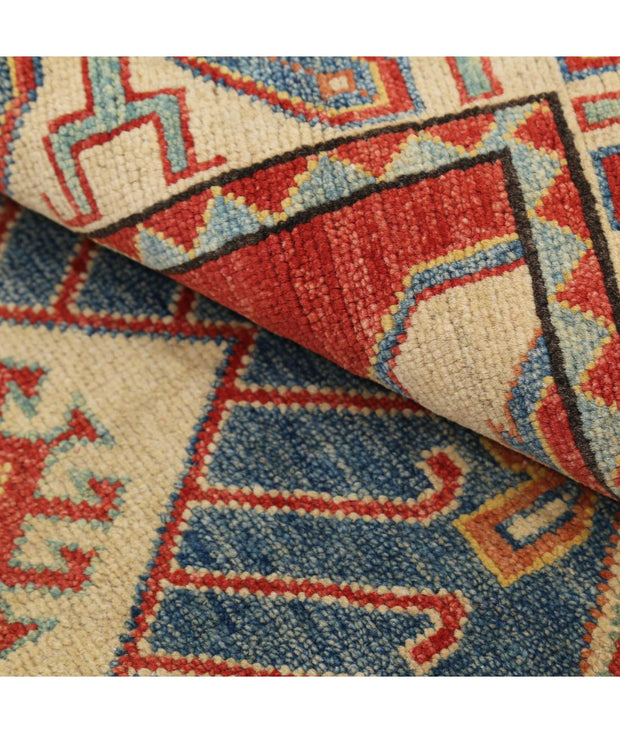 Hand Knotted Tribal Kazak Wool Rug 2' 11" x 5' 9" - No. AT13258